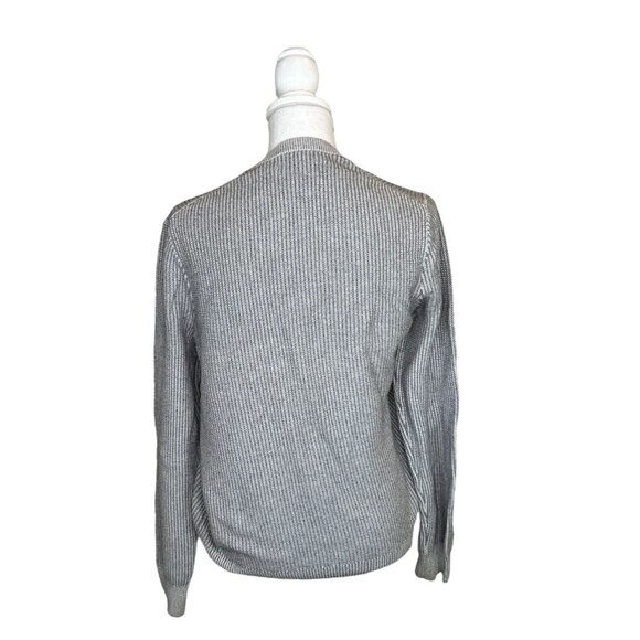 Perry Ellis Sweater Mens Large Gray Classiccore Cabincore Grandpa Comfy 90's VTG - Picture 2 of 7